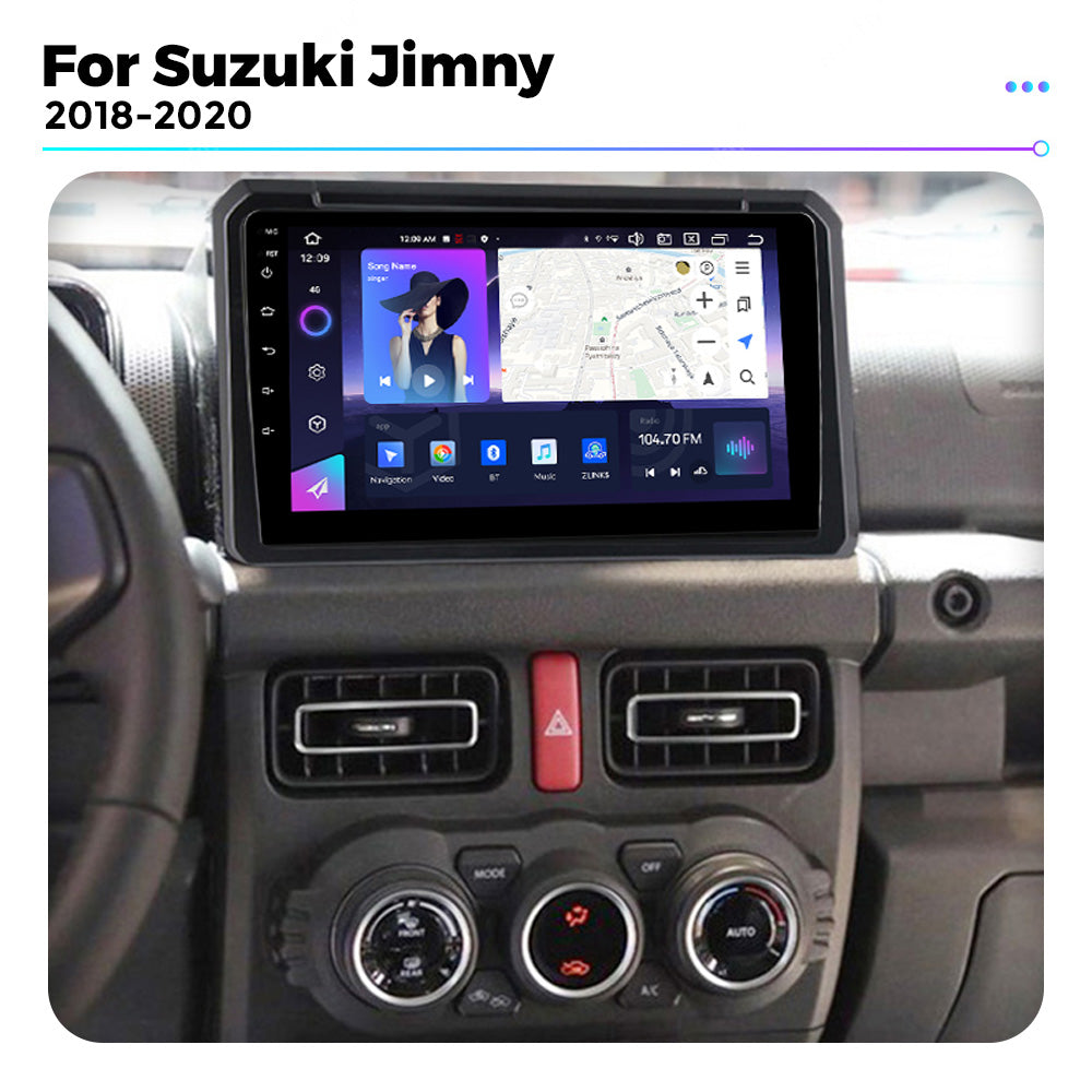NaviFly NF Series Android 14 8G+256G 2K QLED screen CarPlay Auto DSP RDS 4GLte WIFI For Suzuki Jimny 2018-2020 9inch
