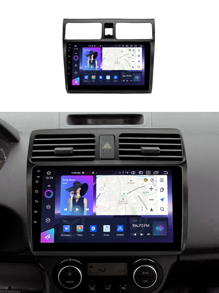 NaviFly NF Series Android 14 8G+256G 2K QLED screen CarPlay Auto DSP RDS 4GLte WIFI For Suzuki Swift 2003-2010 10inch