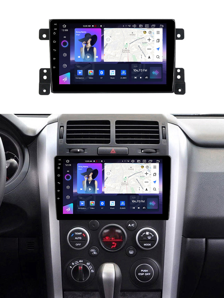 NaviFly NF Series Android 14 8G+256G 2K QLED screen CarPlay Auto DSP RDS 4GLte WIFI For Suzuki Vitara 2005-2015 9inch