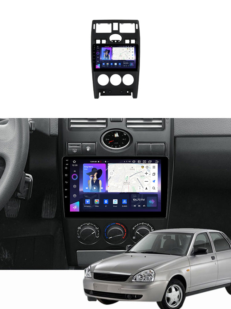 NaviFly NF Series Android 14 8G+256G 2K QLED screen CarPlay Auto DSP RDS 4GLte WIFI For Lada Priora 2007-2013 9inch