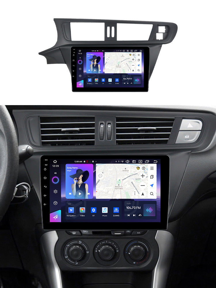 NaviFly NF Series Android 14 8G+256G 2K QLED screen CarPlay Auto DSP RDS 4GLte WIFI For Citroen C3-XR 2010-2015 10inch