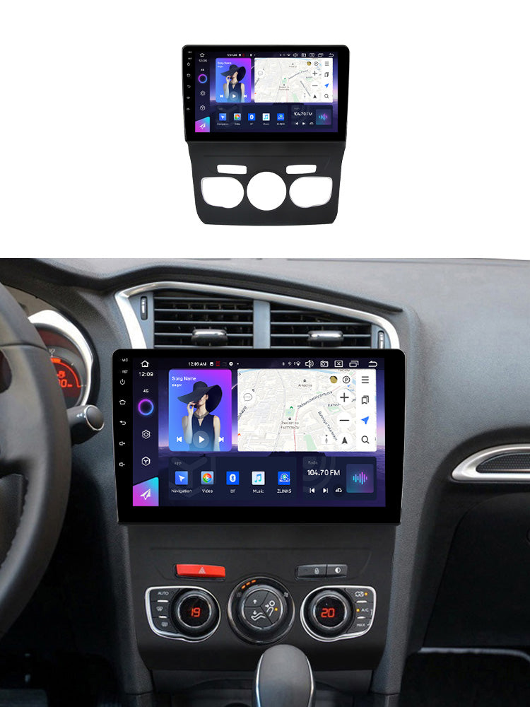 NaviFly NF Series Android 14 8G+256G 2K QLED screen CarPlay Auto DSP RDS 4GLte WIFI For Citroen C4L 2013-2016 10inch