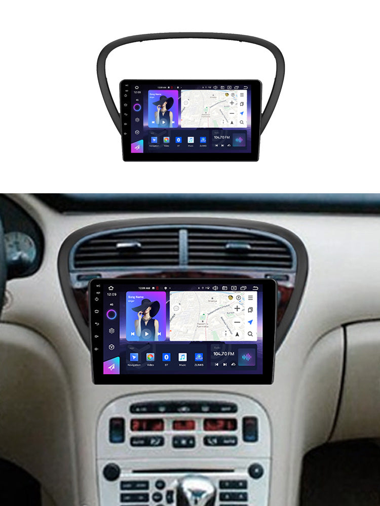NaviFly NF Series Android 14 8G+256G 2K QLED screen CarPlay Auto DSP RDS 4GLte WIFI For Peugeot 607 2004-2010 9inch