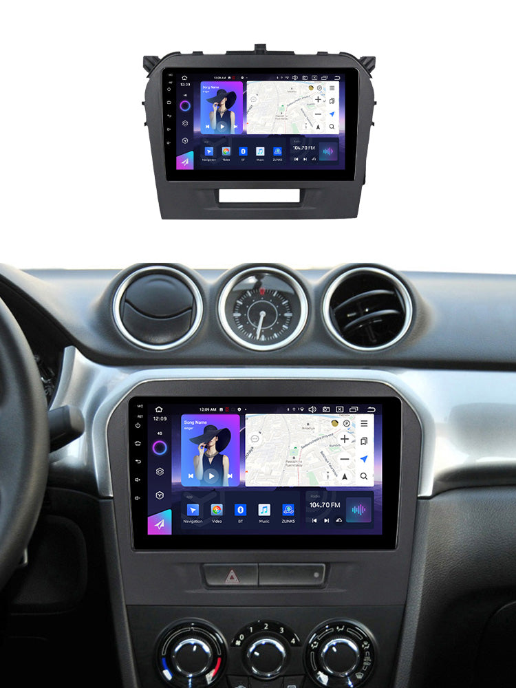 NaviFly NF Series Android 14 8G+256G 2K QLED screen CarPlay Auto DSP RDS 4GLte WIFI For Suzuki Vitara 2014-2018 9inch