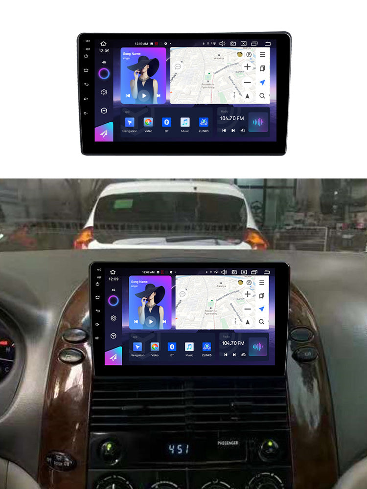NaviFly NF Series Android 14 8G+256G 2K QLED screen CarPlay Auto DSP RDS 4GLte WIFI For Toyota Sienna 2004-2010 9inch