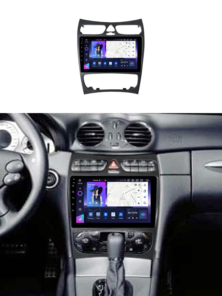 NaviFly NF Series Android 14 8G+256G 2K QLED screen CarPlay Auto DSP RDS 4GLte WIFI For Benz CLK 2002-2005 9inch