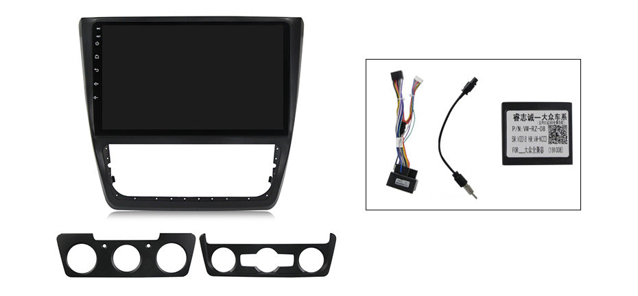 NaviFly NF Series Android 14 8G+256G 2K QLED screen CarPlay Auto DSP RDS 4GLte WIFI For Skoda Yeti 5L 2009-2014 10inch