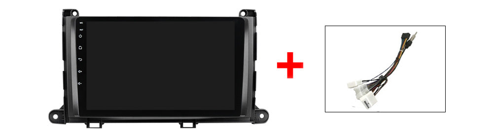 NaviFly NF Series Android 14 8G+256G 2K QLED screen CarPlay Auto DSP RDS 4GLte WIFI For Toyota Sienna 2009-2014 9inch