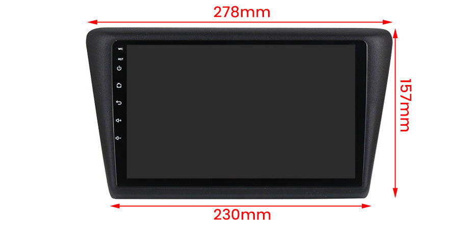 NaviFly NF Series Android 14 8G+256G 2K QLED screen CarPlay Auto DSP RDS 4GLte WIFI For Skoda Rapid 2013-2017 9inch