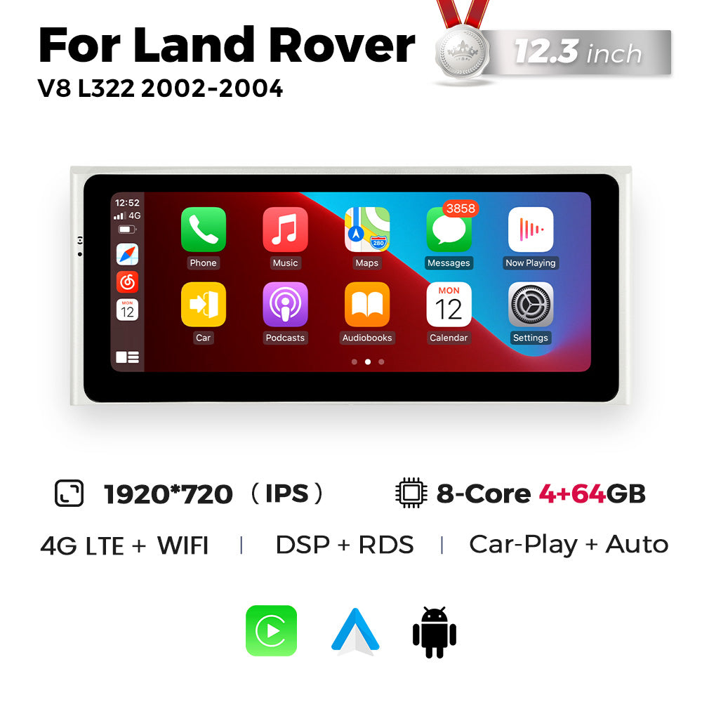 Navifly MN-B 8+128G Pantallas Para Carro Car Radio Android for Land Range Rover L322 V8 2002-2004 4G WIFI GPS BT 5.0 IPS