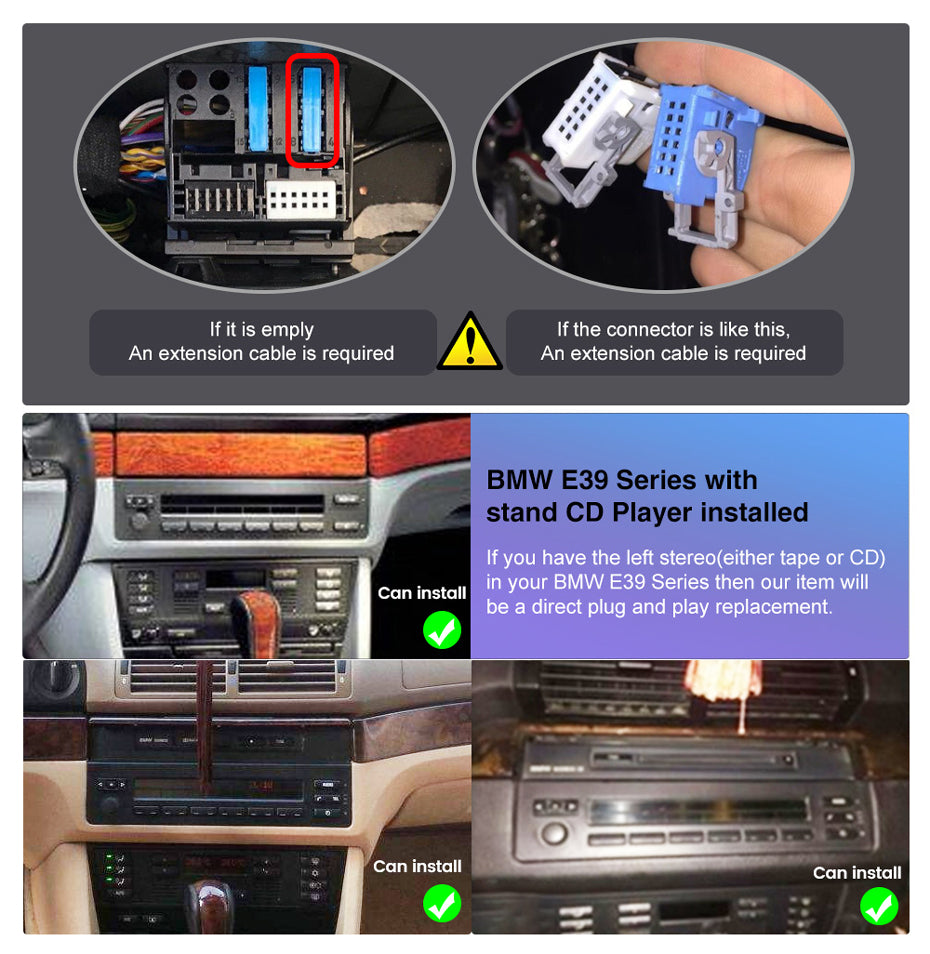 NaviFly NF Series Android 14 8G+256G 2K QLED screen CarPlay Auto DSP RDS 4GLte WIFI For BMW X5 1999-2006 (E39) 9inch