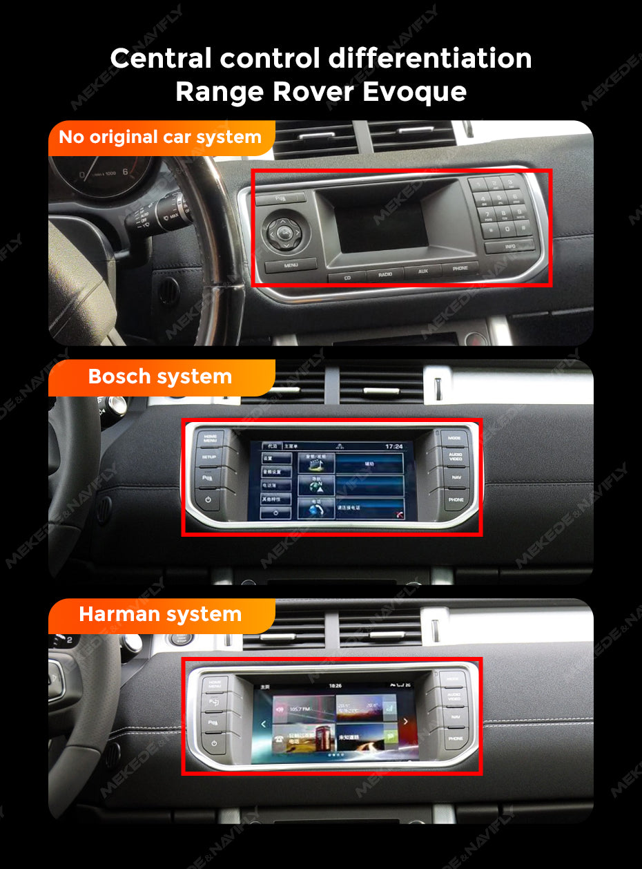 Navifly MN-B 10.25 inch Car Stereo Radio DVD Player Autoradios Android HARMAN Wifi GPS DSP FM 4G for Land Range Rover Evoque 2016-2019